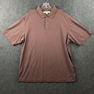 Tommy Bahama Polo Shirt Men's Extra Large Brown Summer Casual Beach